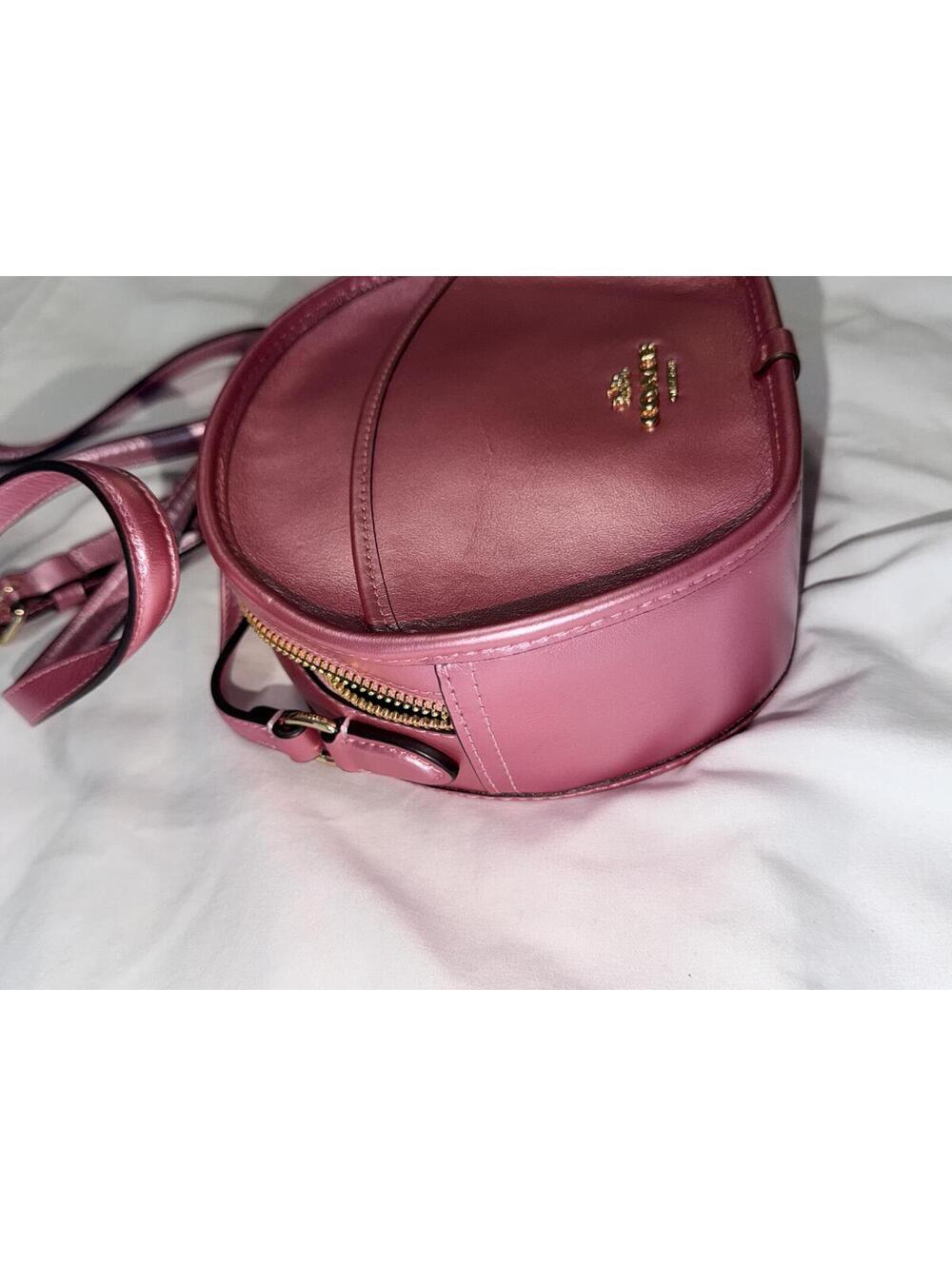 Coach Canteen Crossbody Bag Metallic Pink Blush Crossbody - Picture 7 of 8